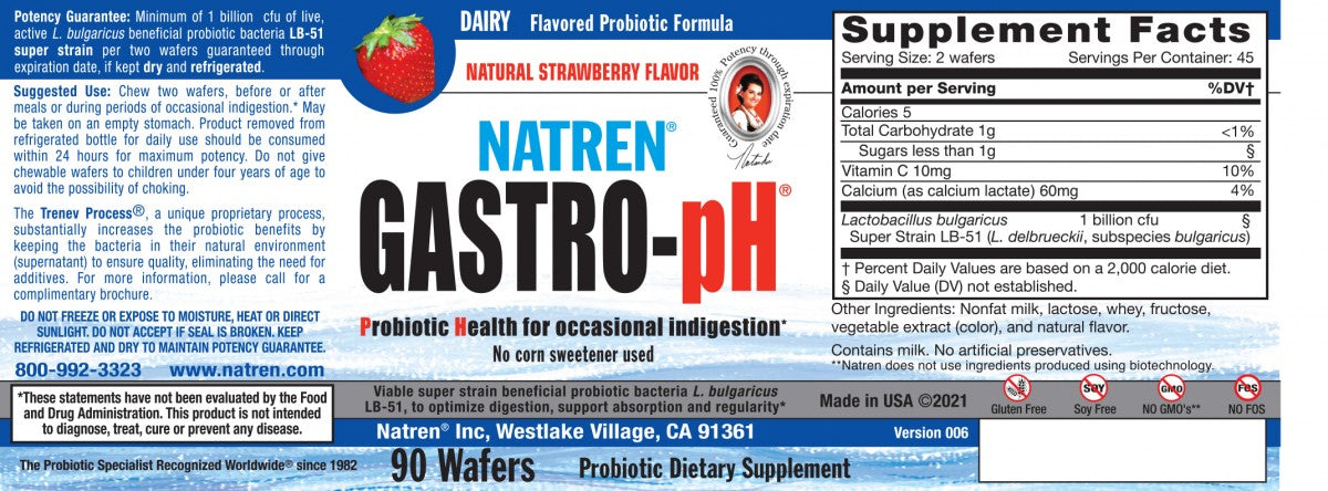 Gastro-pH 90 wafers