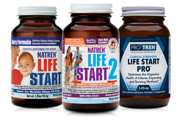 3 bottles of Natren Probiotics